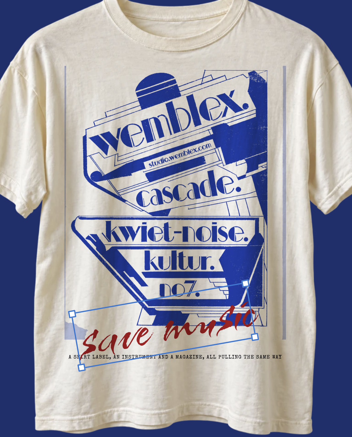 Cream Wemblex Cascade Kwiet Noise Kultur tee